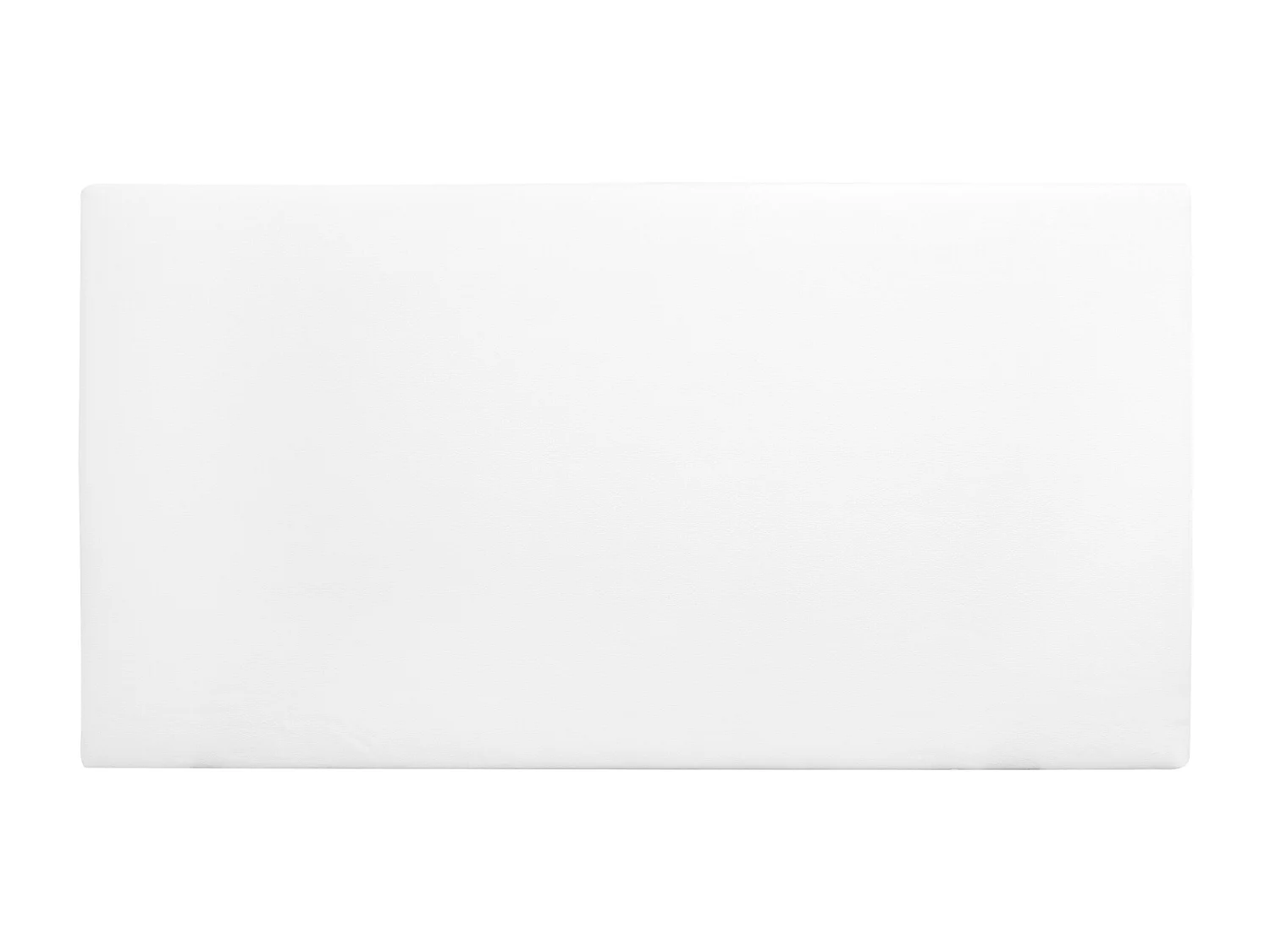 Tête de lit similicuir lisse blanche 200x80cm - BUDAPEST - DECOWOOD