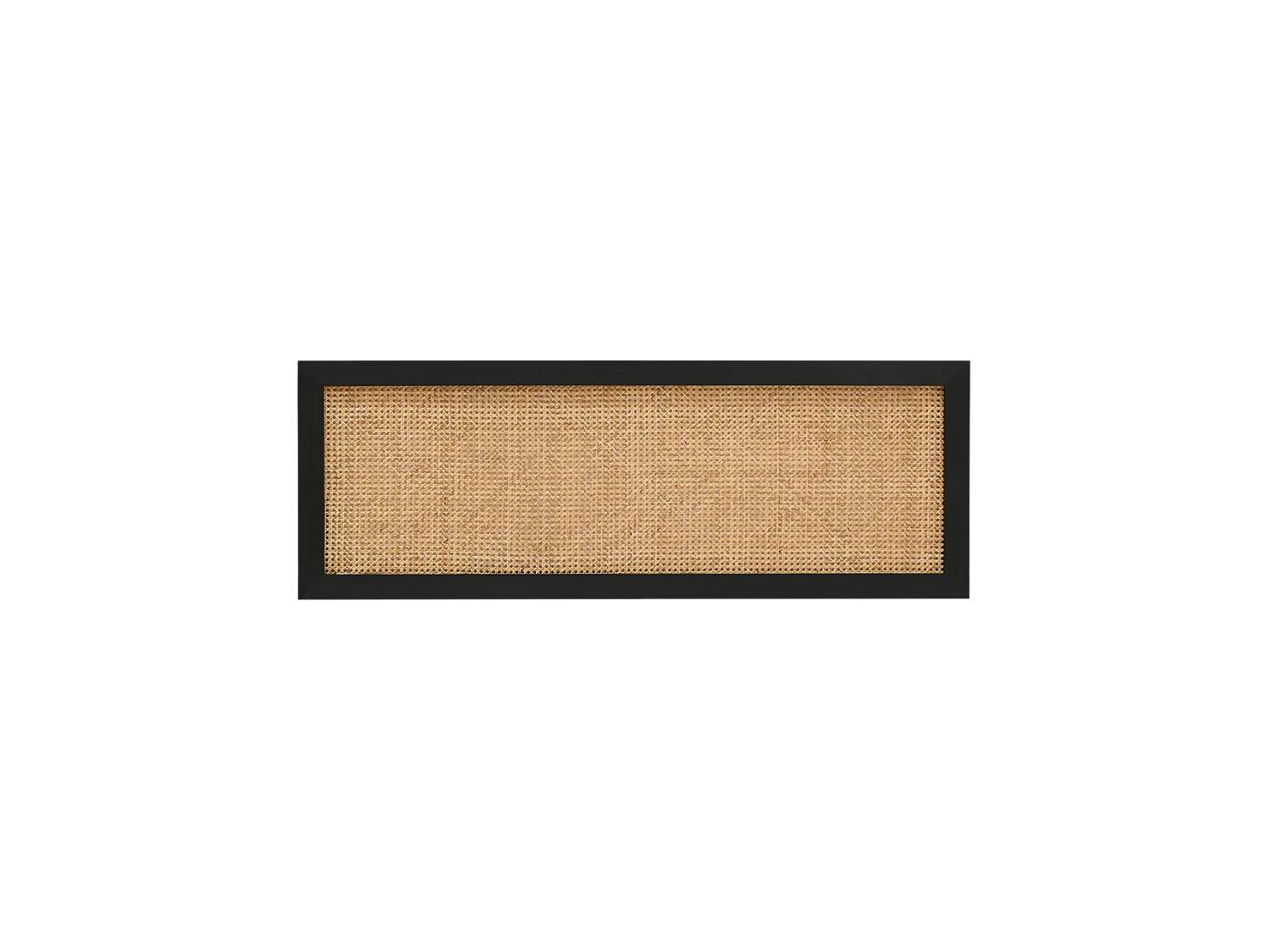 Testiera del letto in legno massello e cannage tono nero 140x60cm - ELLEN CANNAGE - DECOWOOD