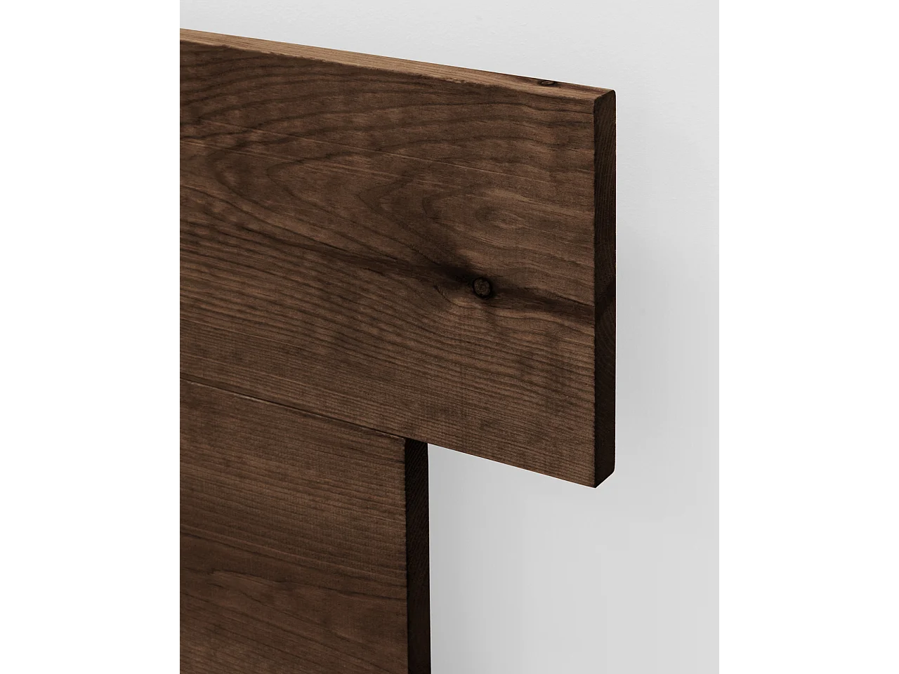 Tête de lit en bois de pin marron 100x60cm - FLANDES - DECOWOOD