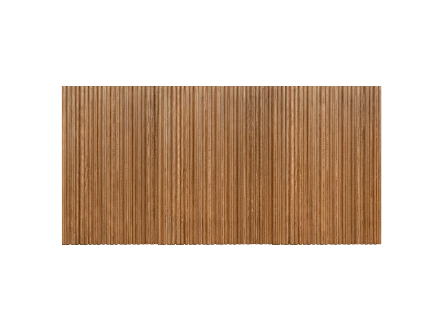 Cabecero de cama de madera maciza en tono roble oscuro de 160x80cm - BALI - DECOWOOD