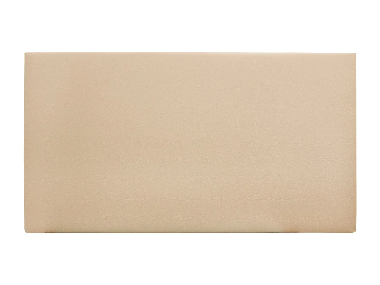 Testiera rivestita in pelle sintetica liscia in tono marrone 135x80cm - BUDAPEST - DECOWOOD