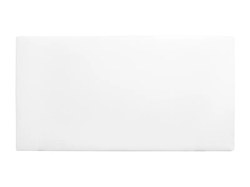 Cabecero de cama tapizado de polipiel liso en color blanco de 150x80cm - BUDAPEST - DECOWOOD