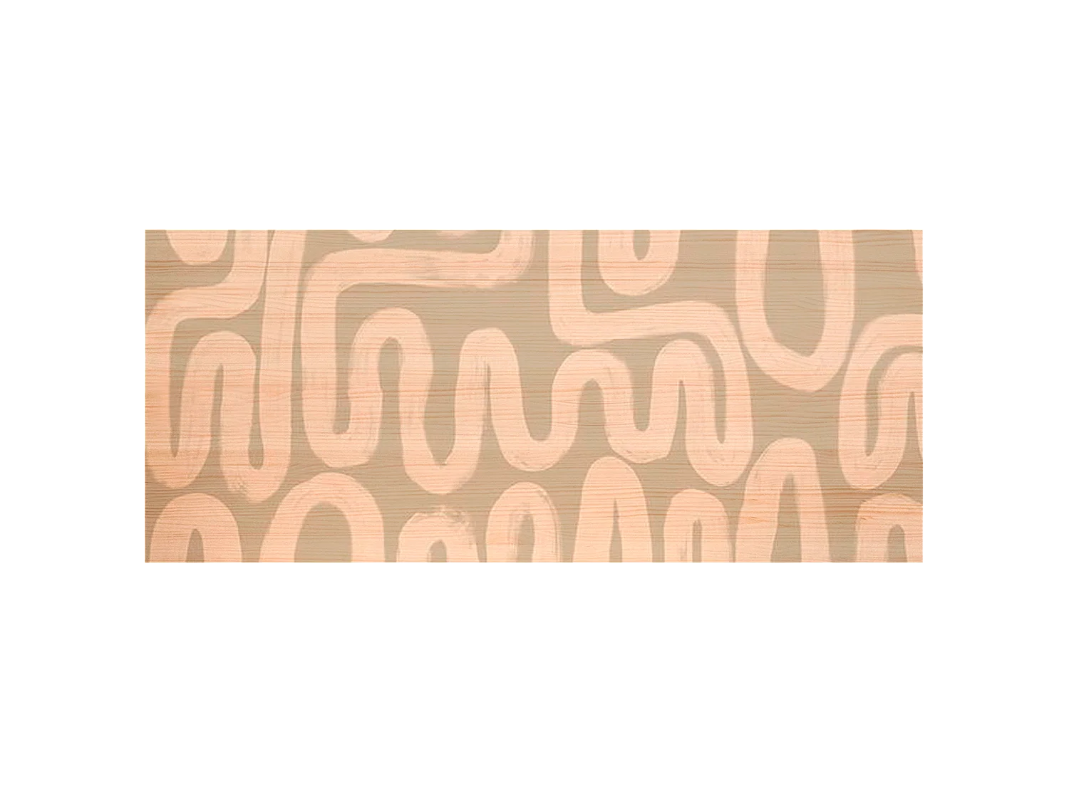 Cabecero de cama de madera natural estampado de 105x80cm - AVA - DECOWOOD