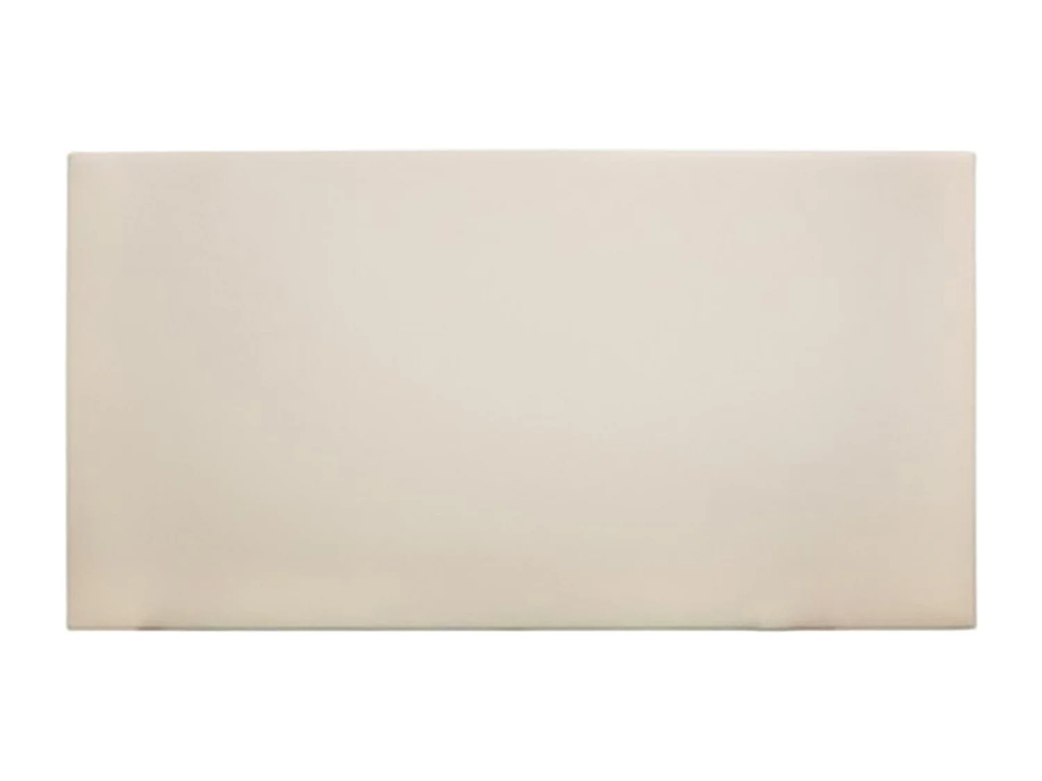 Tête de lit similicuir lisse beige 135x80cm - BUDAPEST - DECOWOOD