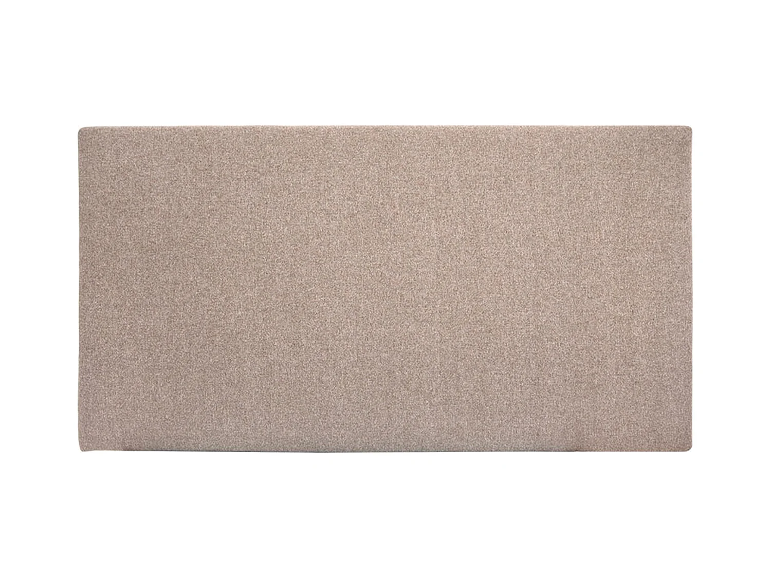 Tête de lit polyester lisse marron 135x80cm - BUDAPEST - DECOWOOD
