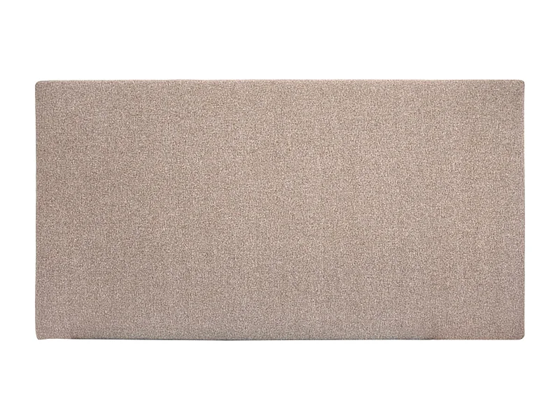 Tête de lit polyester lisse marron 135x80cm - BUDAPEST - DECOWOOD