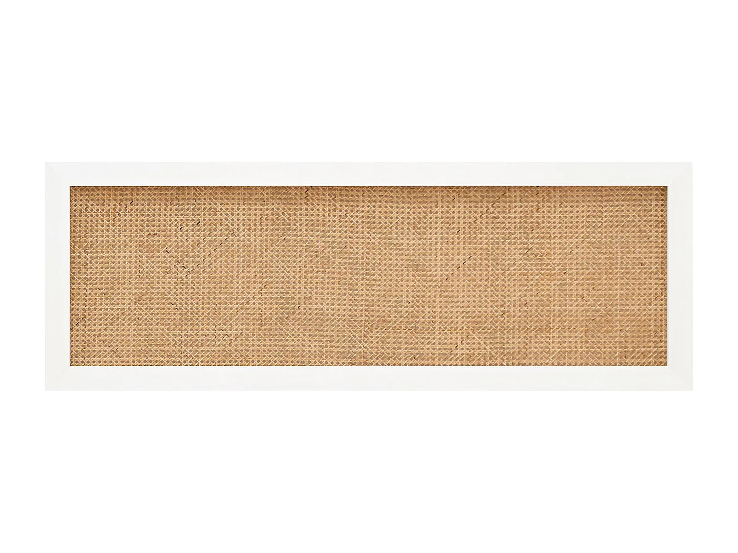 Cabecero de cama de madera maciza y cannage en tono blanco de 180x60cm - ELLEN CANNAGE - DECOWOOD