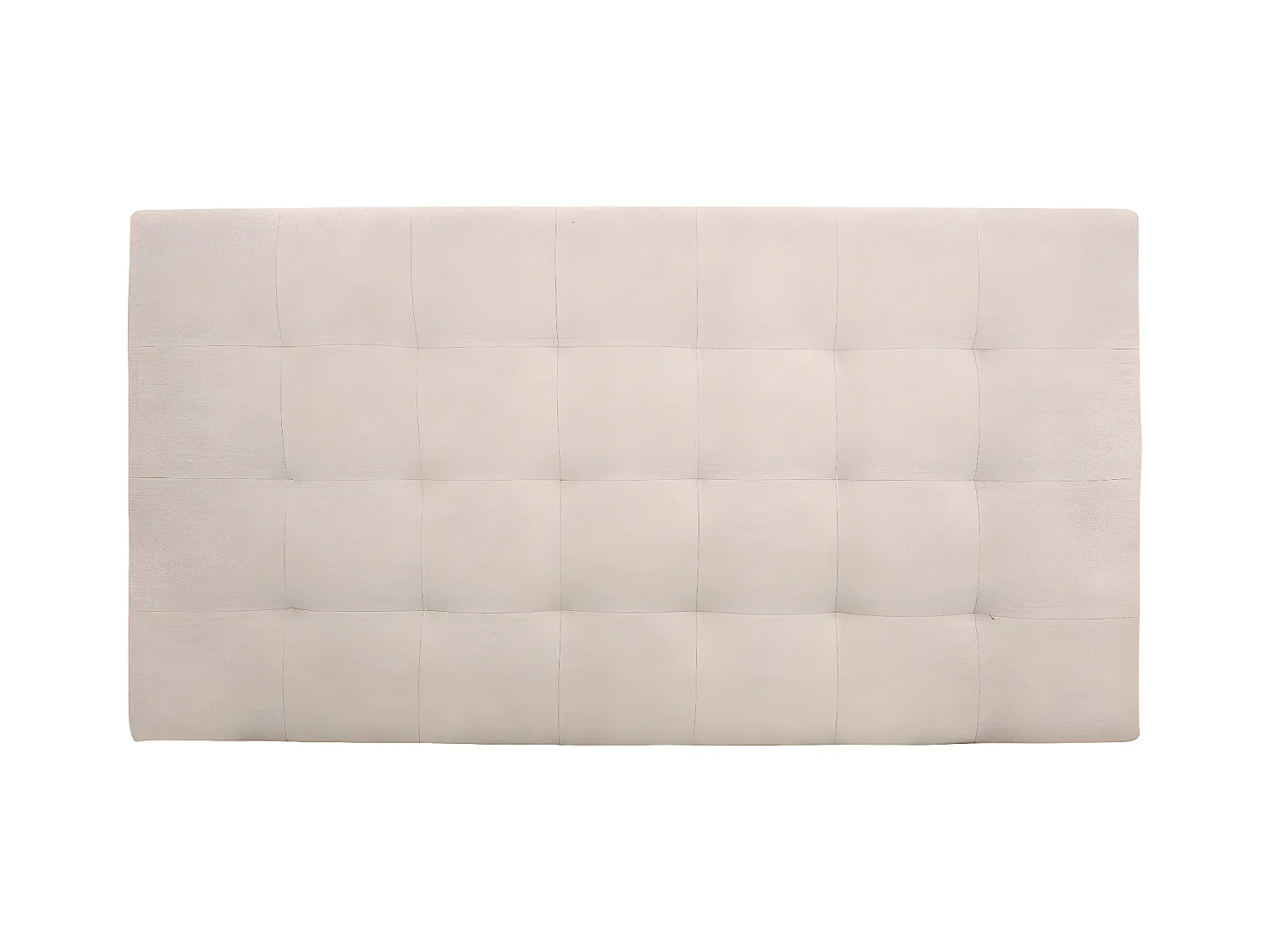 Cabecero de cama tapizado de poliester con pliegues en color beige de 150x80cm - ALAN - DECOWOOD