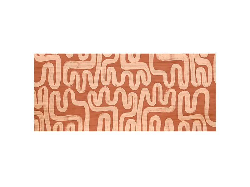 Tête de lit en bois de pin naturelle imprimée 90x80cm - ANDREA - DECOWOOD