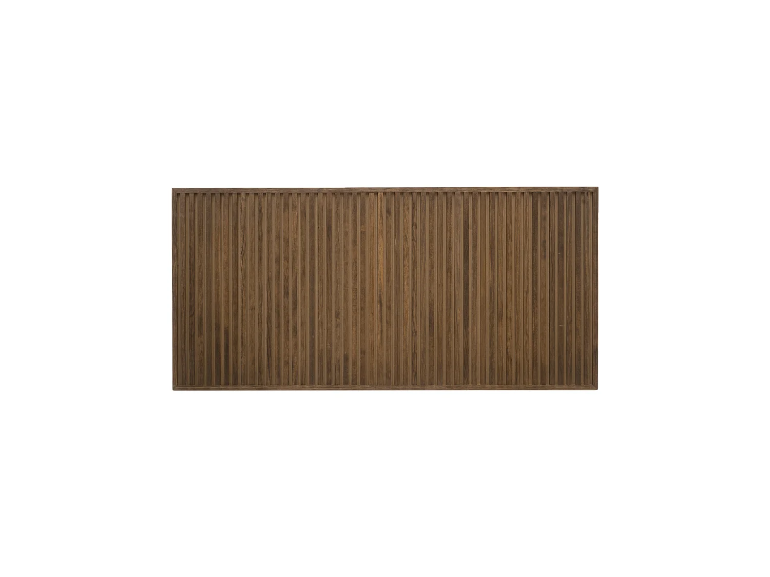 Cabecero de cama de madera maciza en tono roble oscuro de 160cm - ION - DECOWOOD