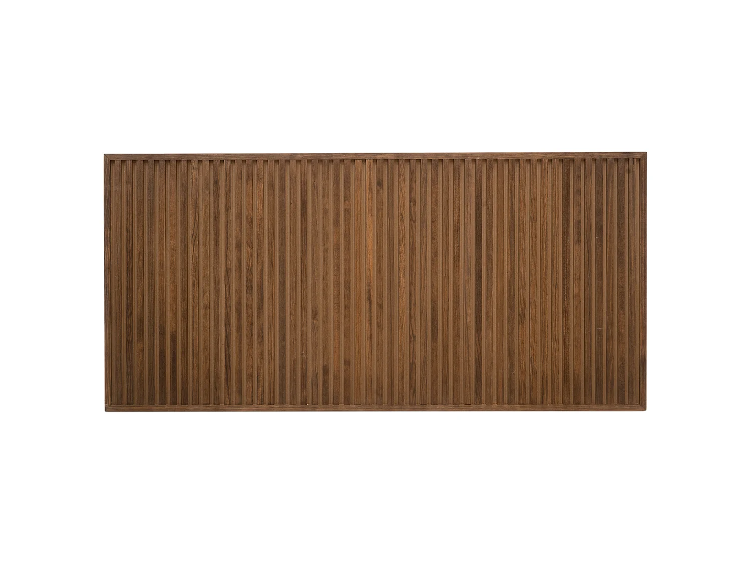 Cabecero de cama de madera maciza en tono roble oscuro de 160cm - ION - DECOWOOD