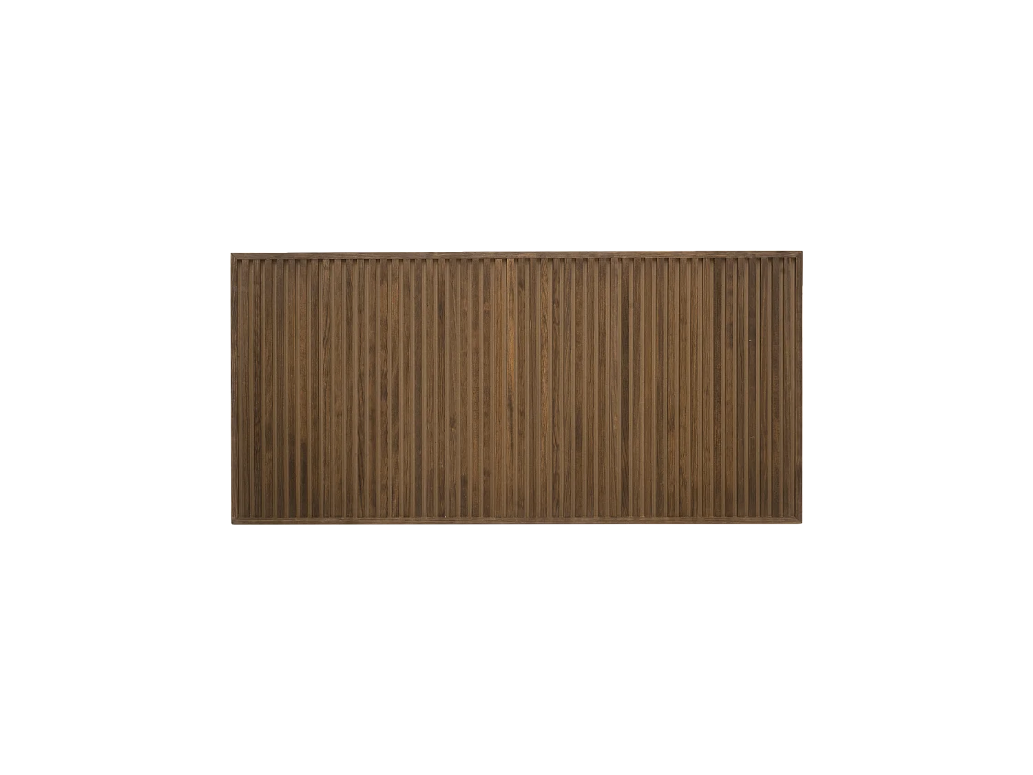 Cabecero de cama de madera maciza en tono roble oscuro de 160cm - ION - DECOWOOD