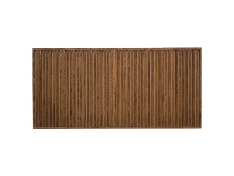 Cabecero de cama de madera maciza en tono roble oscuro de 160cm - ION - DECOWOOD