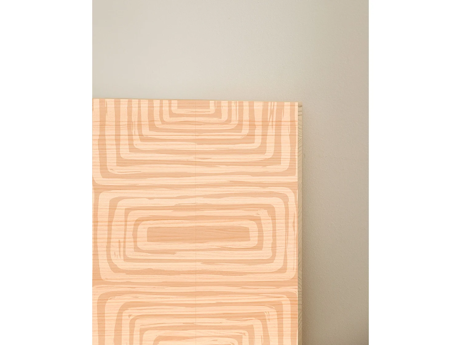 Tête de lit en bois de pin naturelle imprimée 90x80cm - DANIELA - DECOWOOD