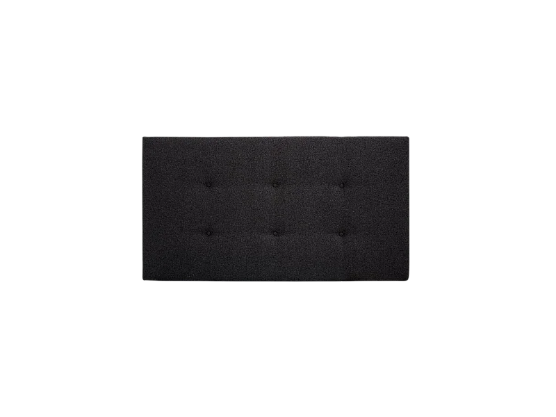 Tête de lit polyester boutons noir 160x80cm - ROC - ROC - DECOWOOD