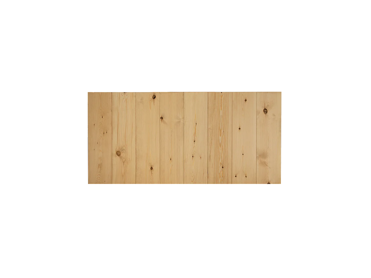 Cabecero de cama de madera maciza en tono roble medio de 140x80cm - FLANDES - DECOWOOD