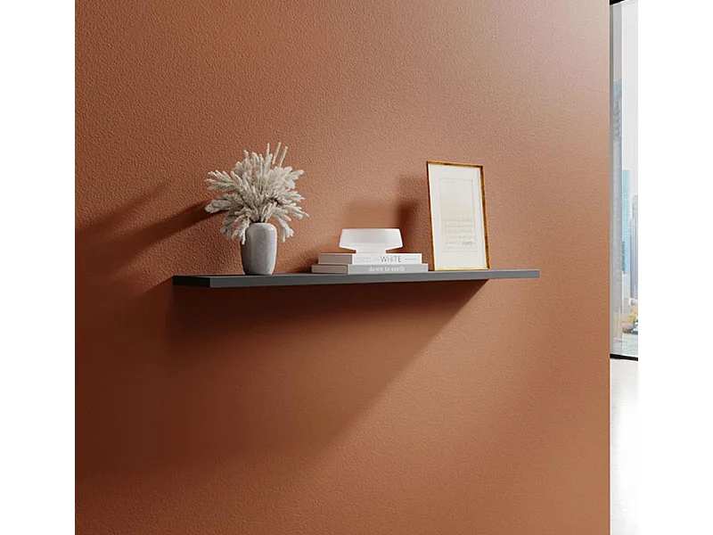 Estante de pared para Salón comedor en Gris 120x20x2cm Berit