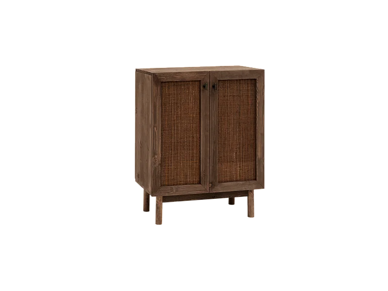 Buffet en bois marron 80x100cm - OLIVIA - DECOWOOD