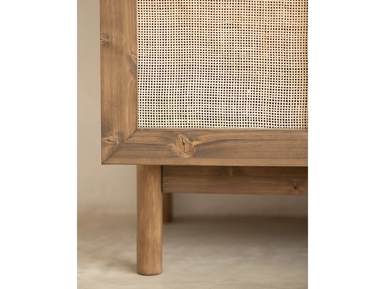 Aparador de madera maciza roble oscuro - FRIDA - DECOWOOD