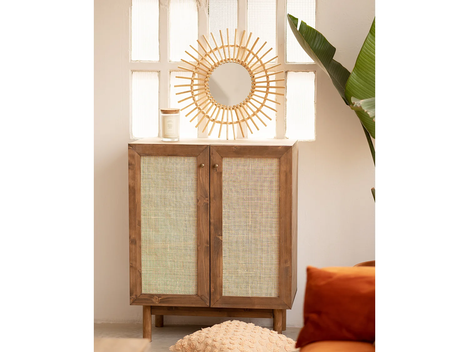 Aparador de madera maciza roble oscuro - FRIDA - DECOWOOD