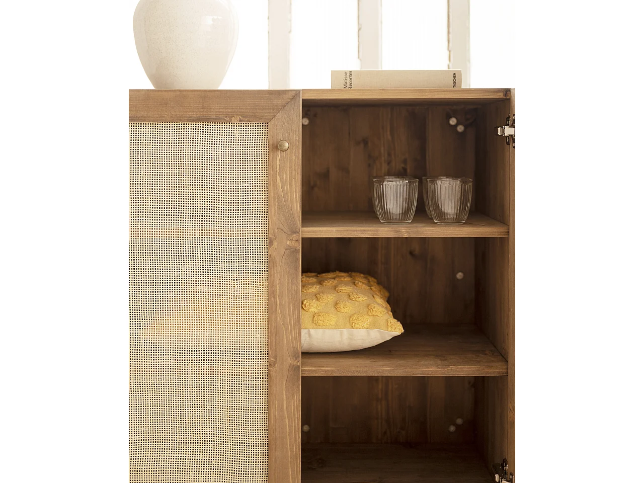 Aparador de madera maciza roble oscuro - FRIDA - DECOWOOD