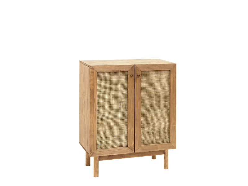 Buffet en bois de sapin vieilli 80x100cm - FRIDA - DECOWOOD