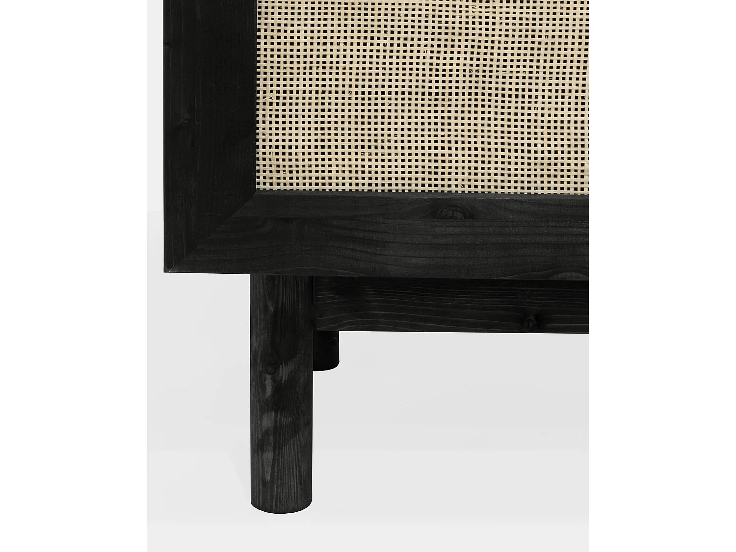 Aparador de madera maciza negro - FRIDA - DECOWOOD