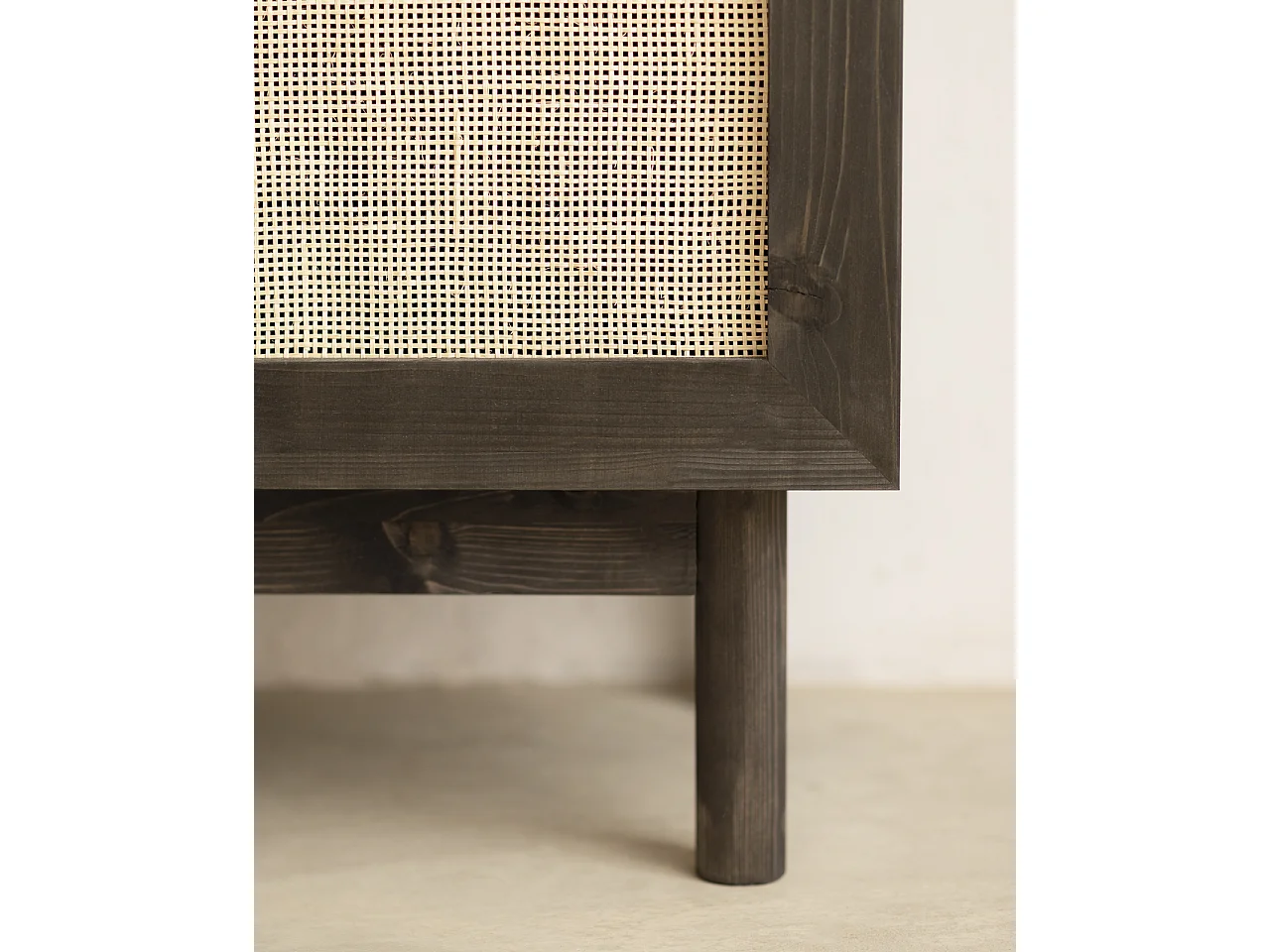 Aparador de madera maciza negro - FRIDA - DECOWOOD