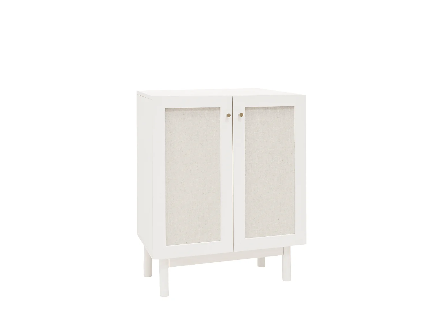 Aparador de madera maciza blanco - LINEN - DECOWOOD