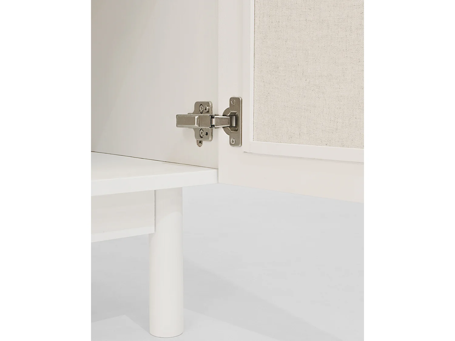 Aparador de madera maciza blanco - LINEN - DECOWOOD