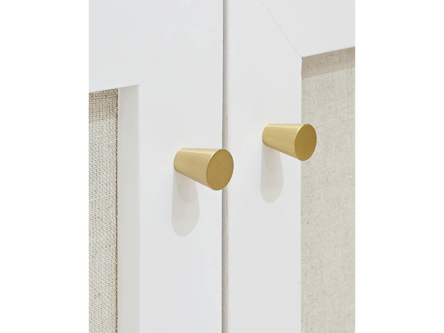 Aparador de madera maciza blanco - LINEN - DECOWOOD