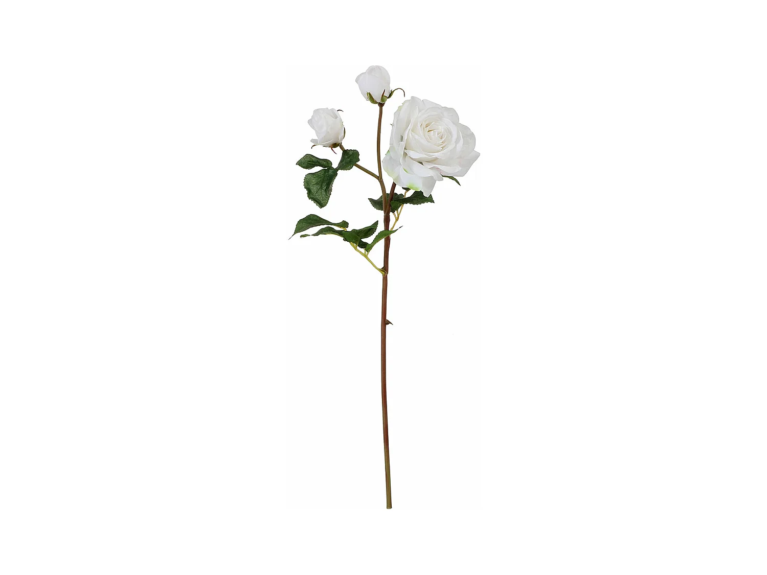 Tige de Rose Avec Bourgeon - Rouge / 53 cm