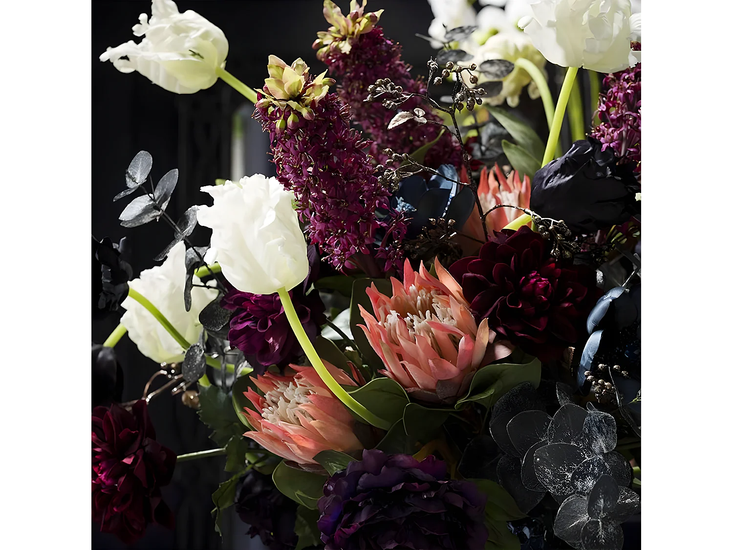 Tige de Tulipe Double Nina - Violet / 71 cm