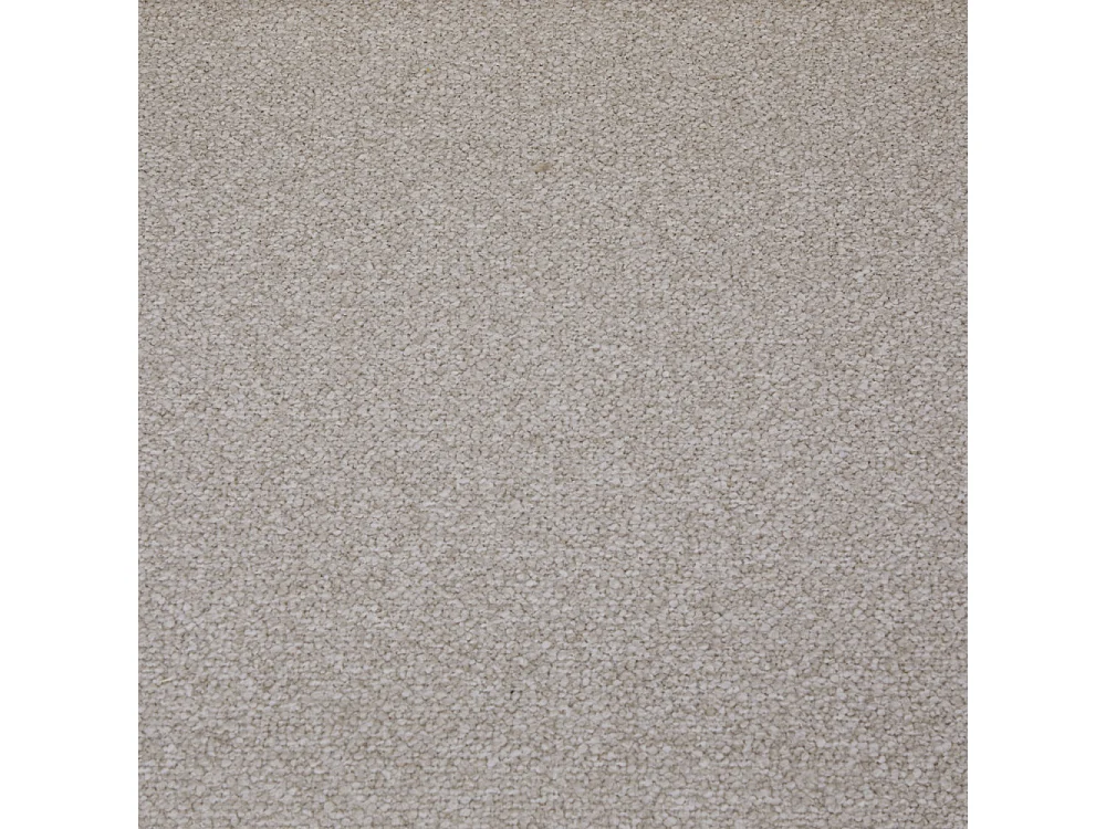 Belushi - Fauteuil convertible en tissu bouclette pieds bois clair - Écru