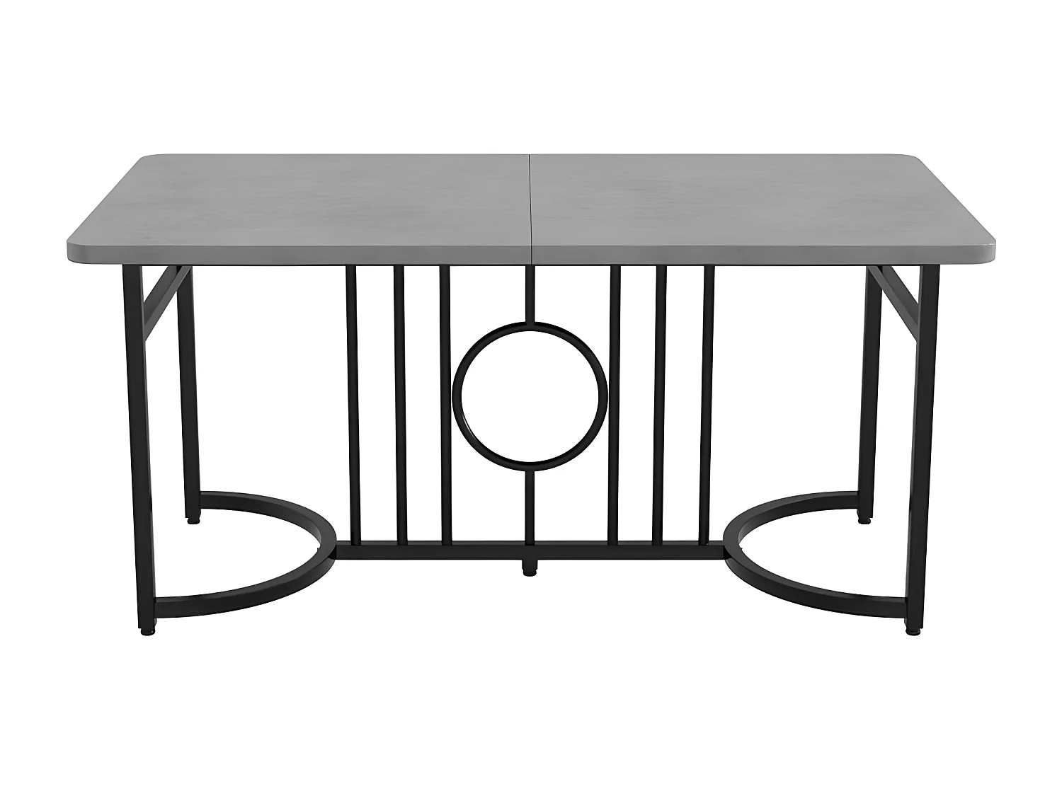 Stół jadalny w stylu industrialnym 158x76x75 cm - Szary