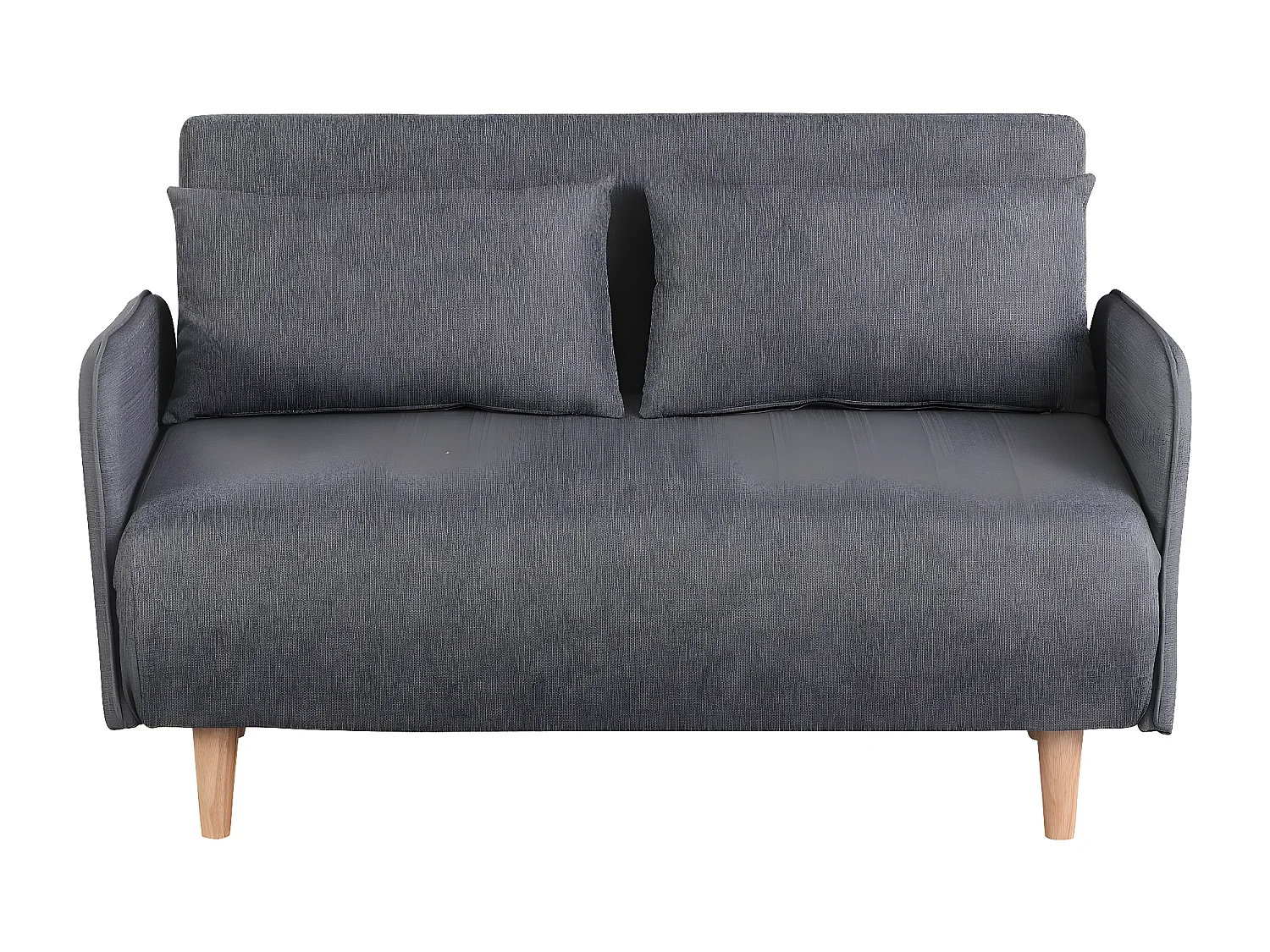 Canapé convertible depliant - 2 places  - "Panam" - Gris