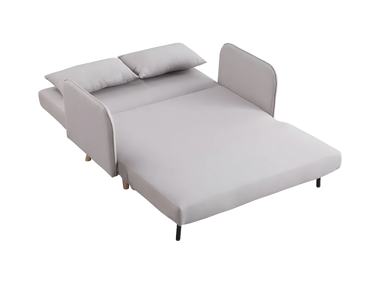 Canapé convertible depliant - 2 places - "Panam" - Beige