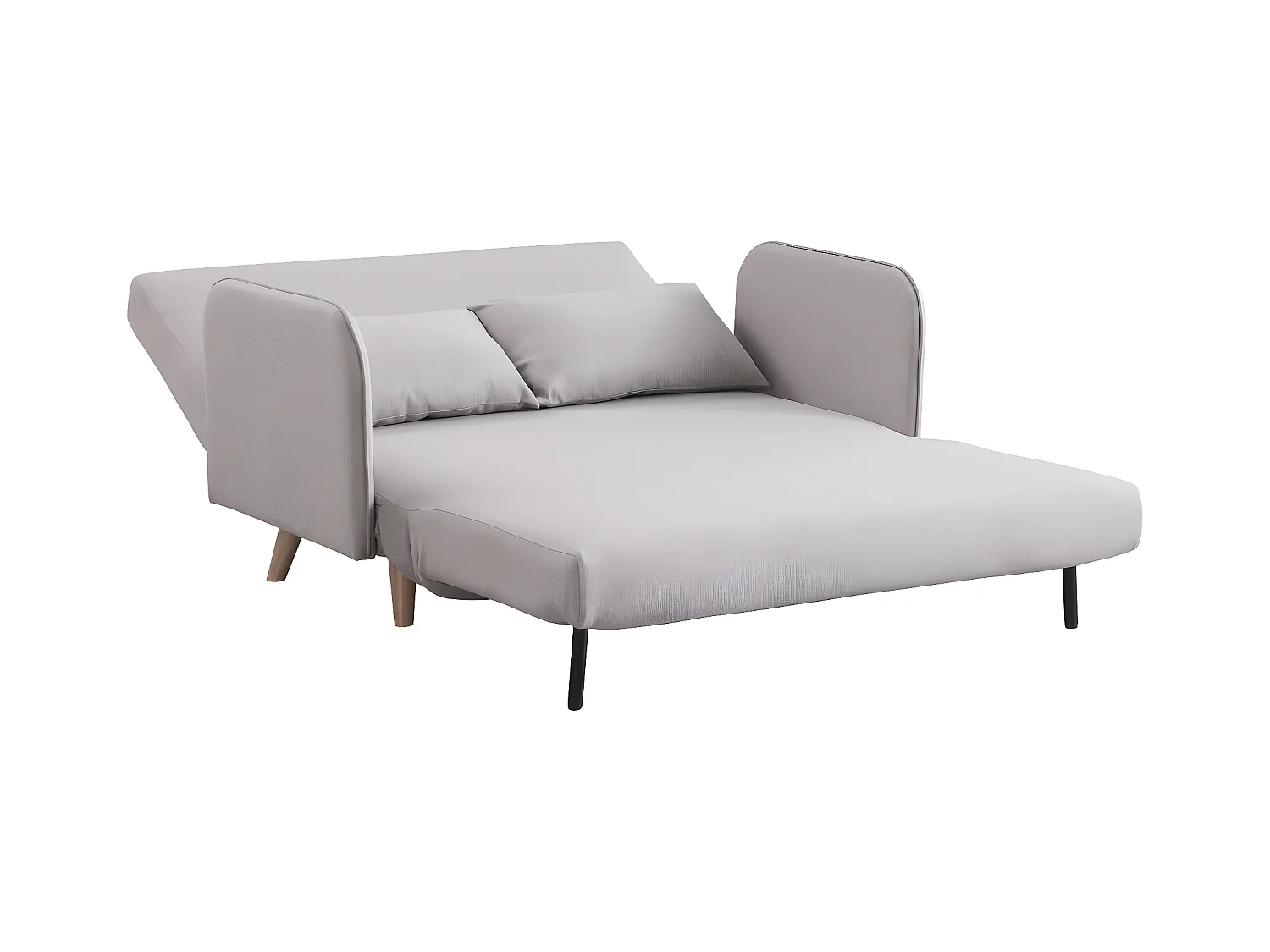 Canapé convertible depliant - 2 places - "Panam" - Beige