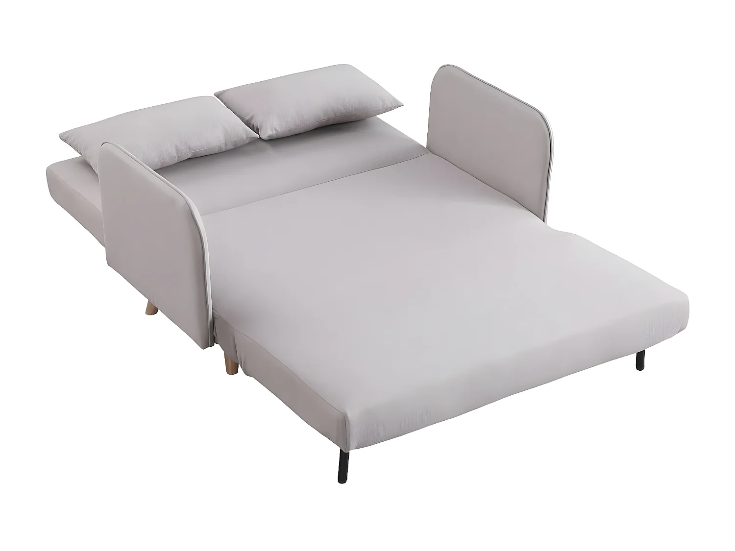 Canapé convertible depliant - 2 places - "Panam" - Beige