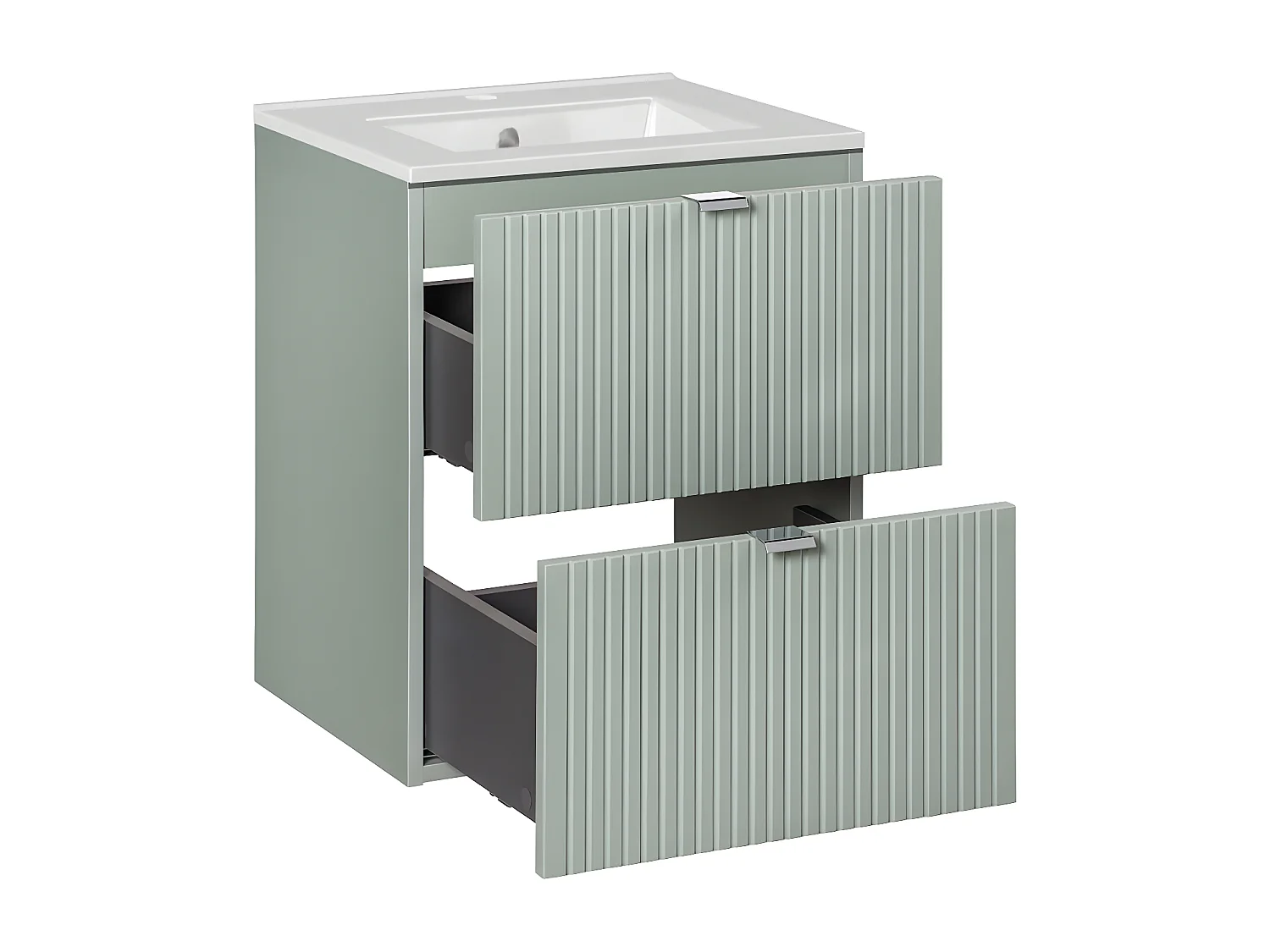 Set di mobili da bagno con lavabo Jade verde 50cm