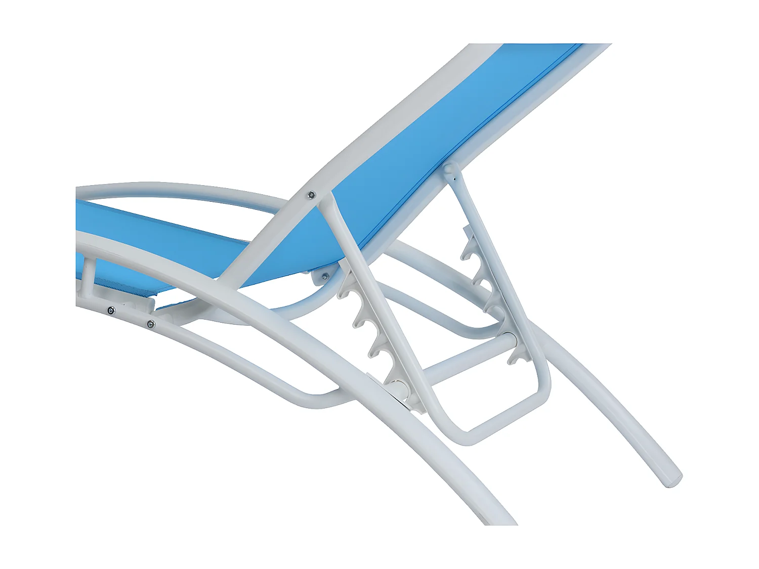 Bain de soleil en aluminium "Beauty" - Phoenix - Bleu - Lot de 2