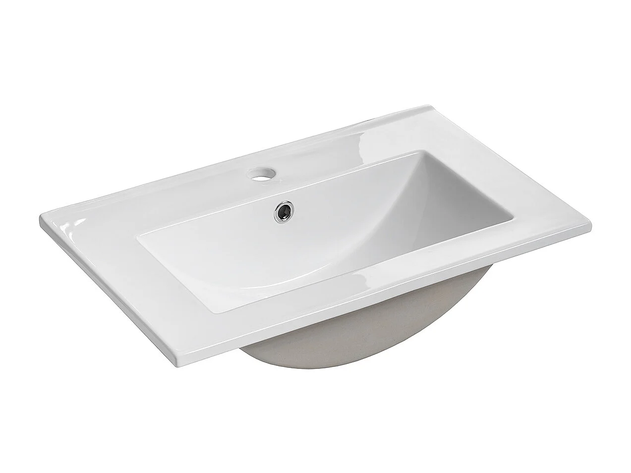 Enkelt håndvask 60 cm med 2 låger Jade Green