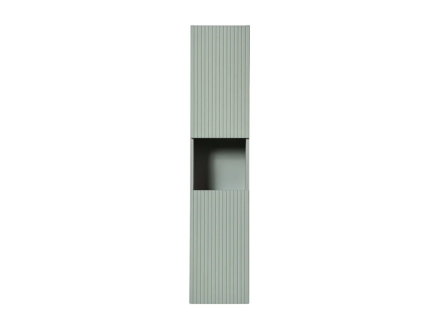 2-deurs wandkolom 1 nis Jade Groen en Hout