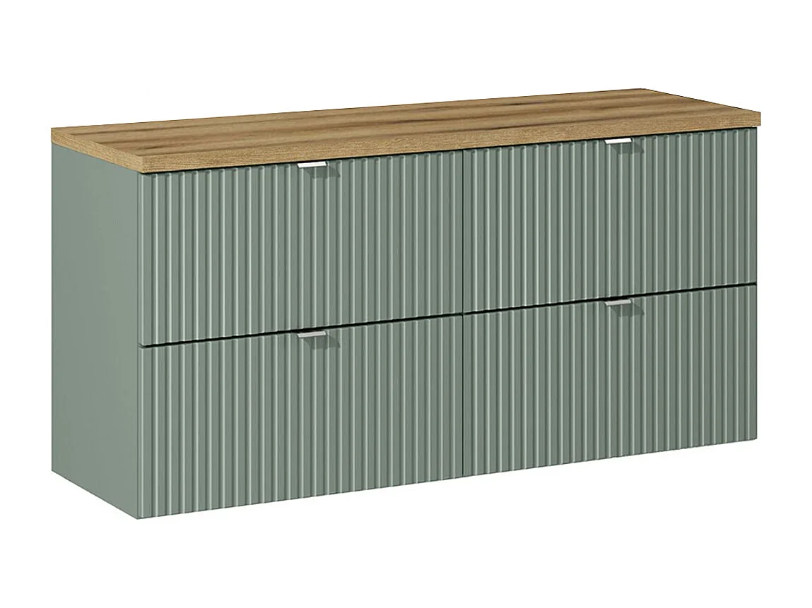 Mobile bagno senza lavabo Jade verde e marrone 120cm