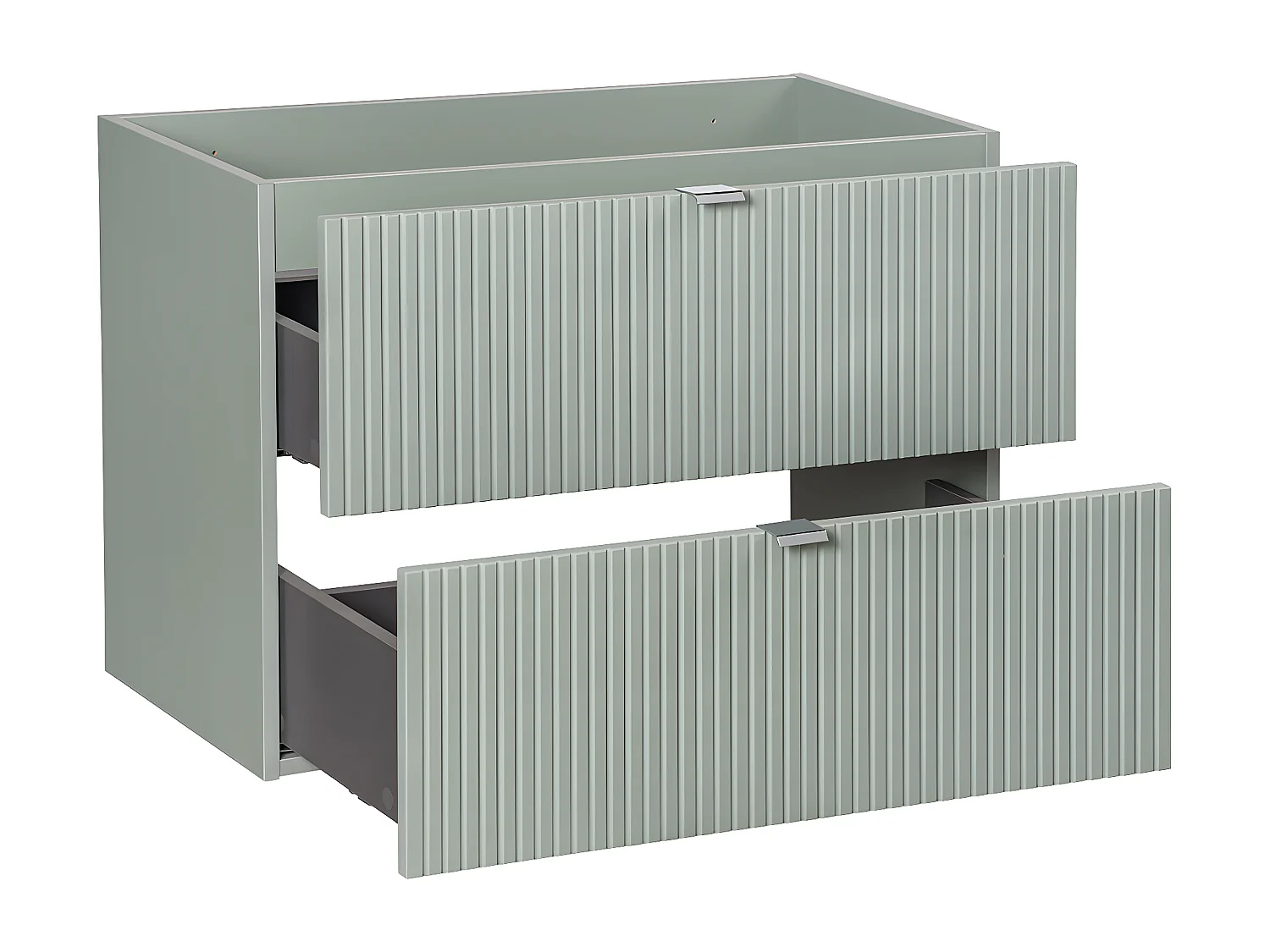 Meuble sous-vasque 80cm 2 tiroirs Jade Vert