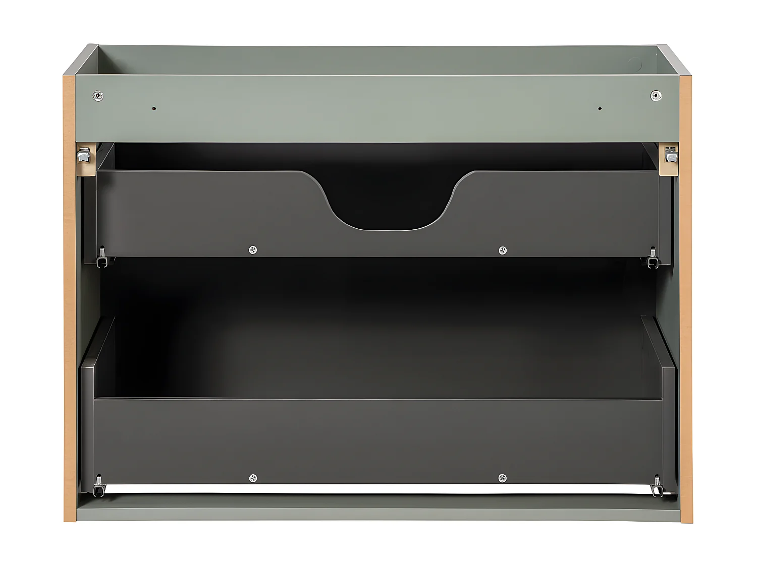 Meuble sous-vasque 80cm 2 tiroirs Jade Vert