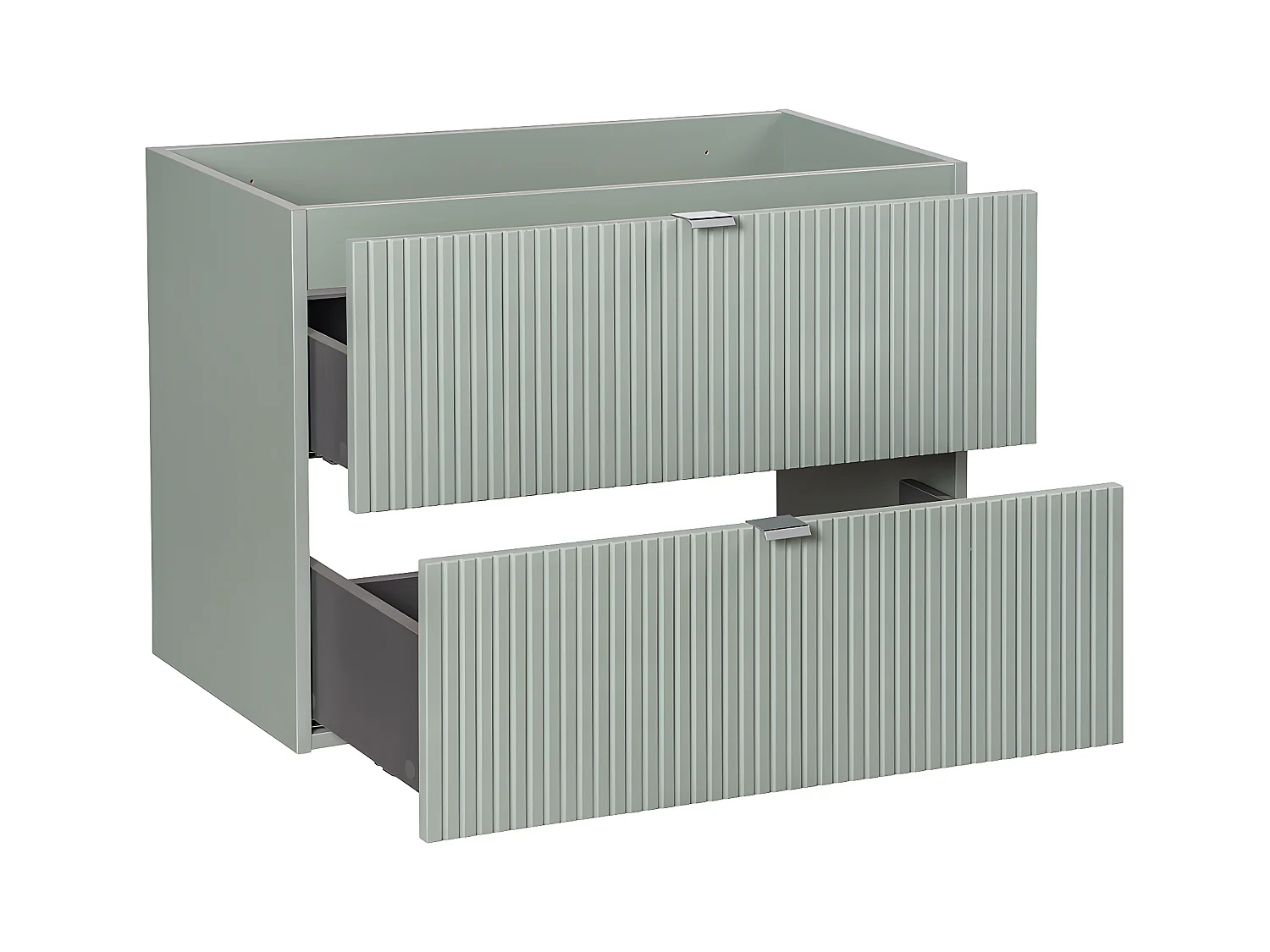Meuble sous-vasque 80cm 2 tiroirs Jade Vert