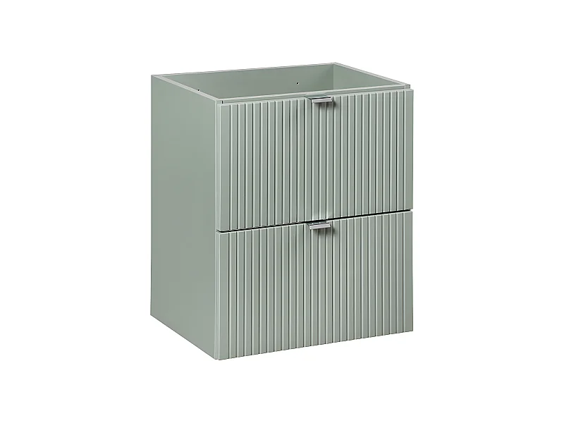 Mueble bajo lavabo 50cm 2 cajones Jade Verde