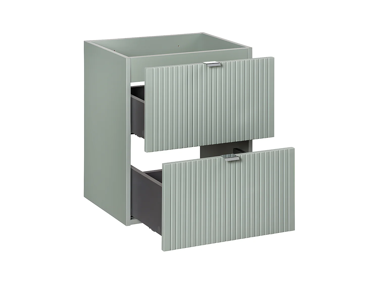 Meuble sous-vasque 50cm 2 tiroirs Jade Vert
