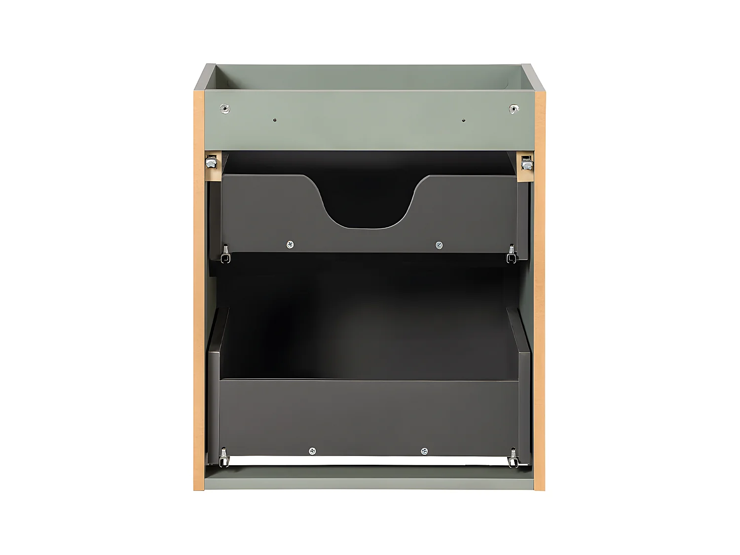 Meuble sous-vasque 50cm 2 tiroirs Jade Vert